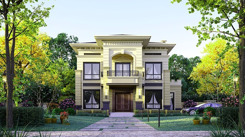 富顺中式合院住宅，开放庭院与邻里乡亲更亲近